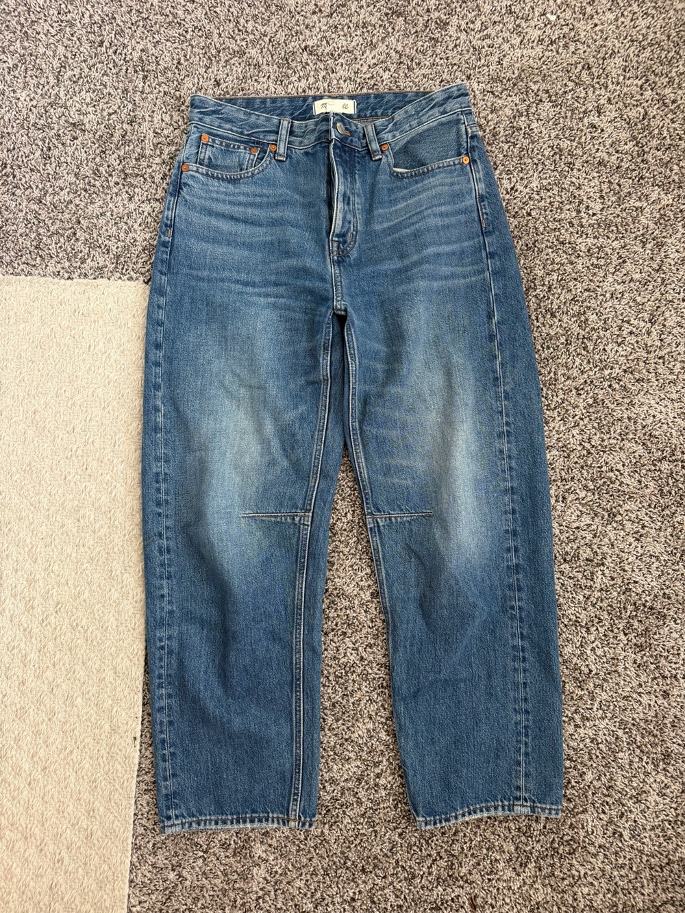 Madewell Darted Barrel Leg Jean